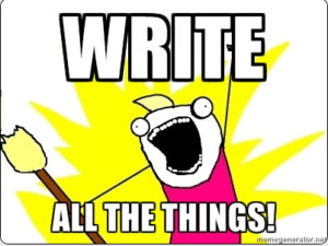 write all the things!